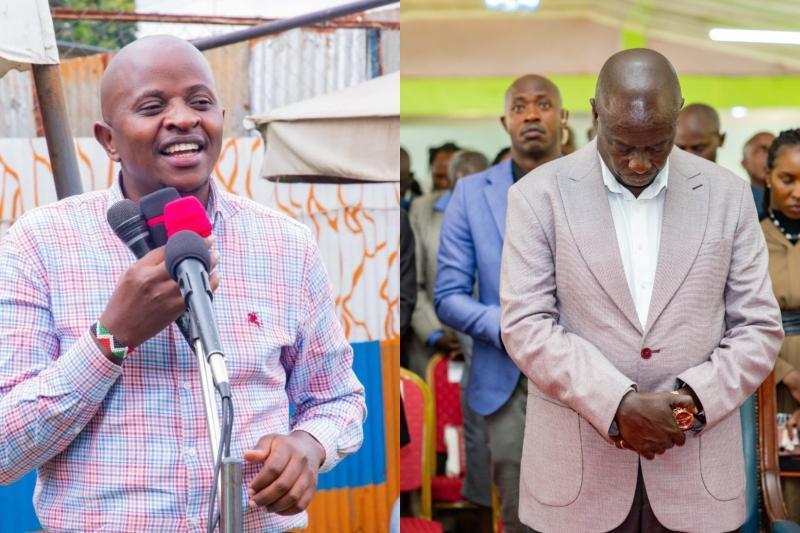 Photocollage of Eric Wamumbi and DP Rigathi Gachagua.